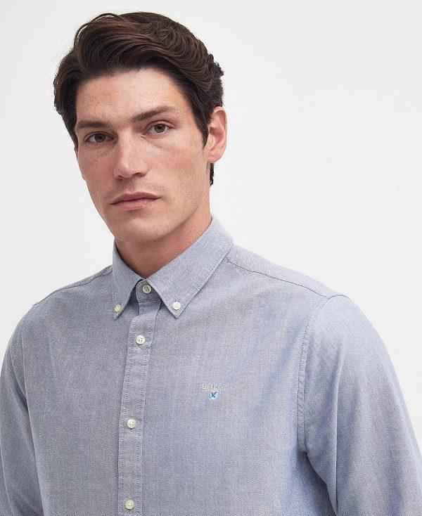 Barbour Oxford Tailored Long-sleeved Shirt Mørkeblå | BABO87699