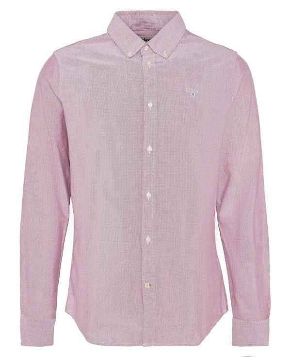 Barbour Oxford Tailored Long-sleeved Shirt Lyserød | BABO87883