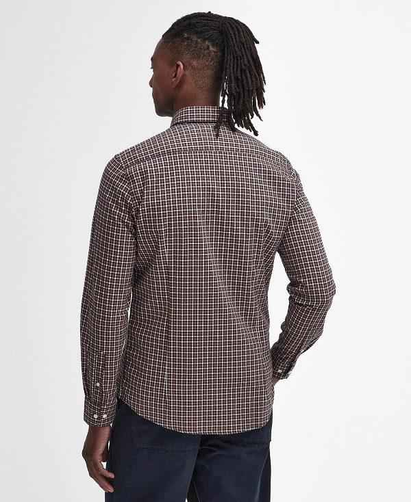 Barbour Padshaw Tailored Long-sleeved Shirt Mørkeblå | BABO87818