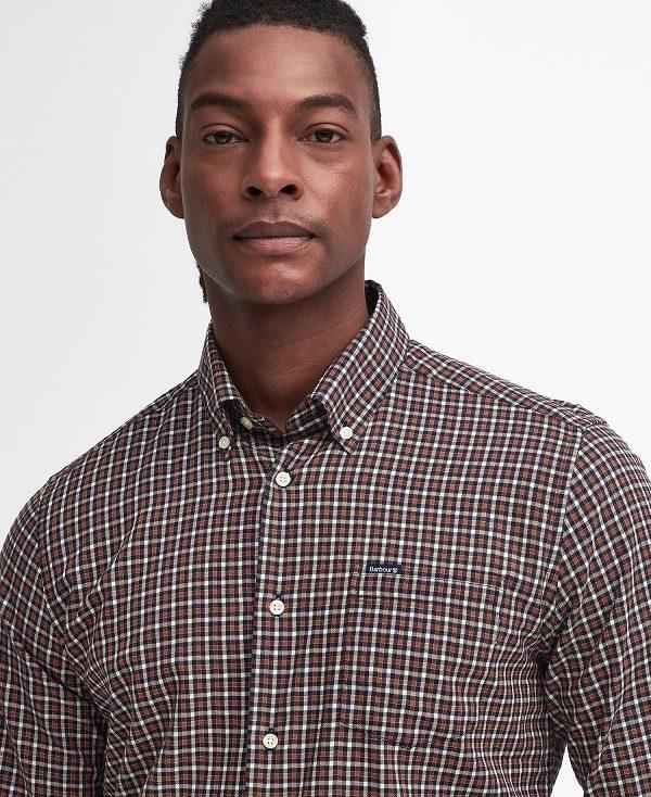 Barbour Padshaw Tailored Long-sleeved Shirt Mørkeblå | BABO87818