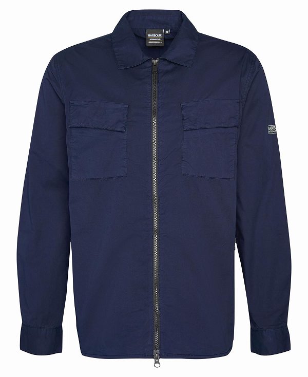 Barbour Parson Overshirt Mørkeblå | BABO87974