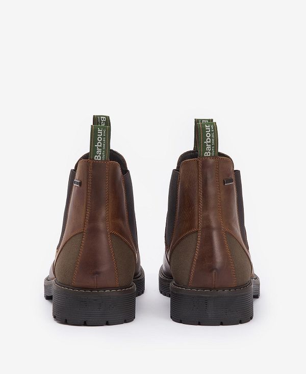 Barbour Patton Chelsea Boots Brune | BABO88867