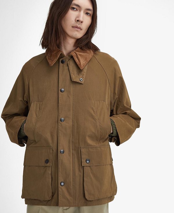 Barbour Peached Oversized Bedale Casual Jacket Mørkebrune | BABO87501