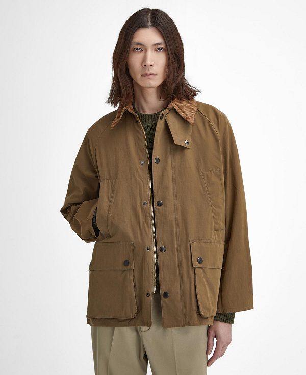 Barbour Peached Oversized Bedale Casual Jacket Mørkebrune | BABO87501