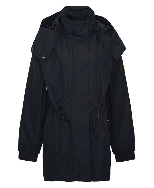 Barbour Pedal Oversized Waterproof Jacket Sort | BABO89387