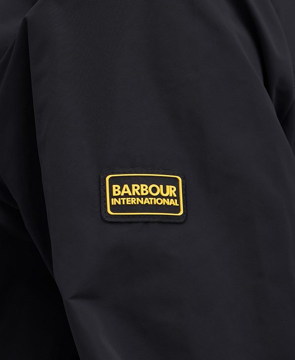 Barbour Pedal Oversized Waterproof Jacket Sort | BABO89387