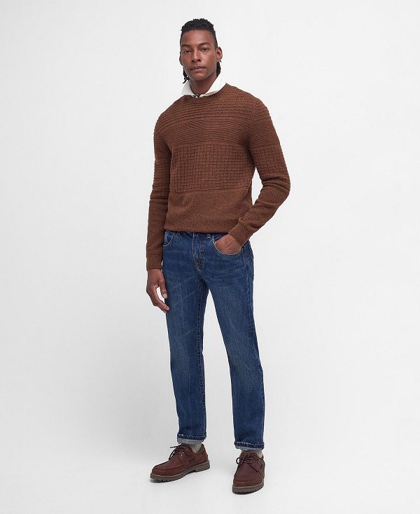 Barbour Pegswood Knitted Jumper Brune | BABO88600