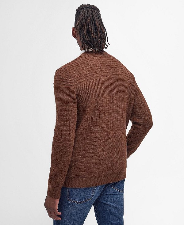 Barbour Pegswood Knitted Jumper Brune | BABO88600