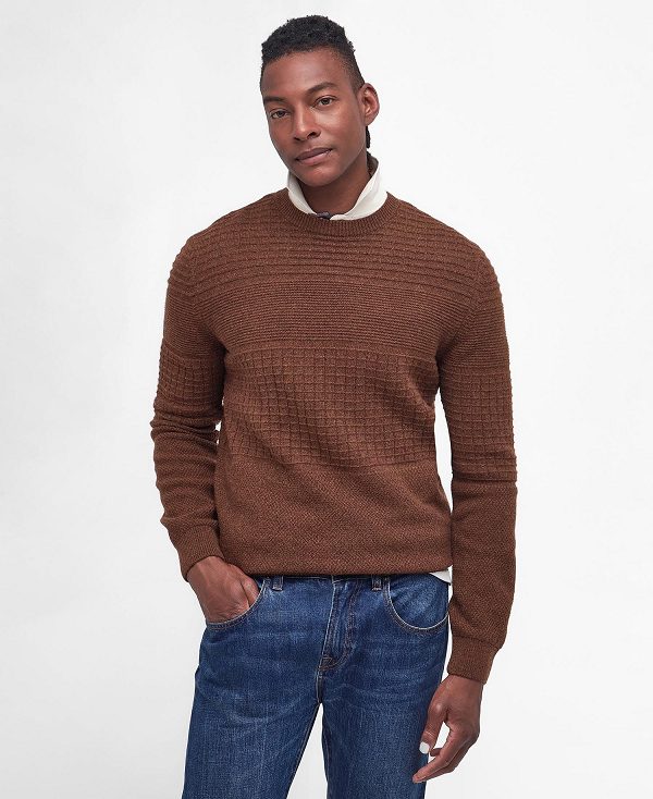 Barbour Pegswood Knitted Jumper Brune | BABO88600