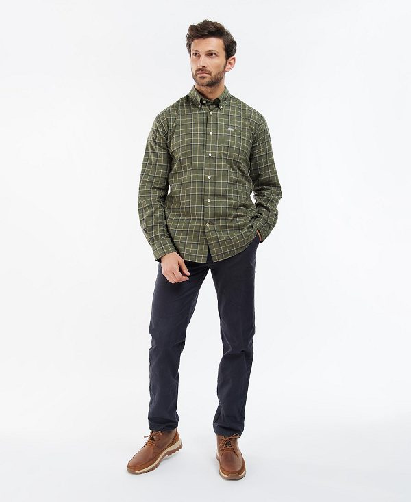 Barbour Pelton Shirt Olivengrøn | BABO87930