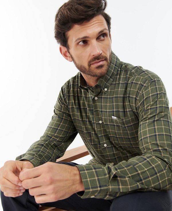 Barbour Pelton Shirt Olivengrøn | BABO87930