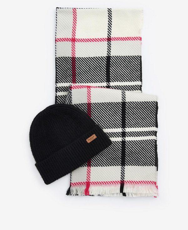 Barbour Pendle Beanie & Blair Scarf Gift Set Sort | BABO90024