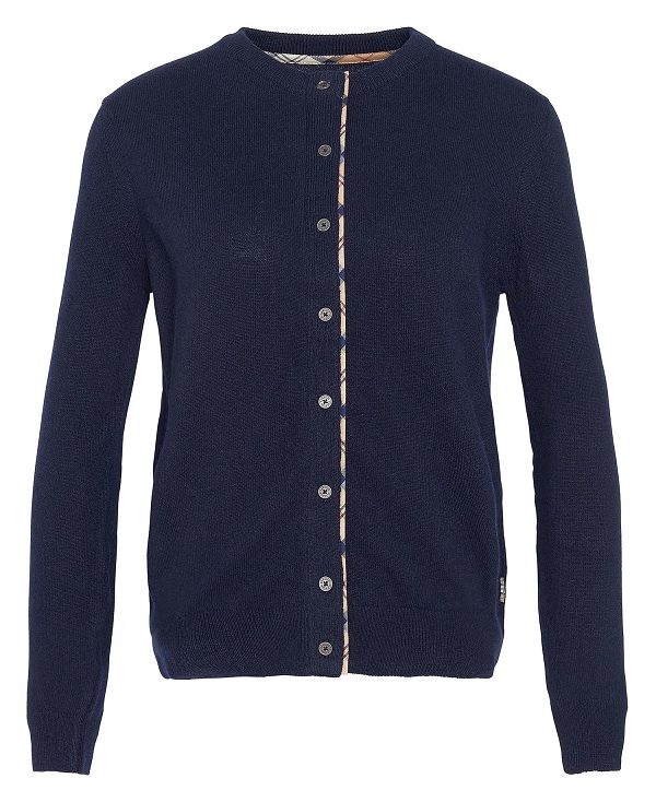 Barbour Pendle Cardigan Mørkeblå | BABO89748