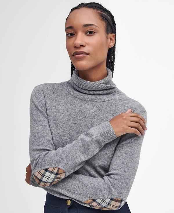 Barbour Pendle Roll-neck Jumper Grå | BABO89739