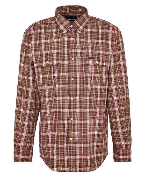 Barbour Penrice Regular Long-sleeved Shirt Rød | BABO87889