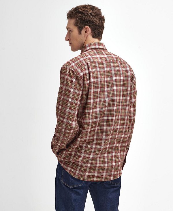 Barbour Penrice Regular Long-sleeved Shirt Rød | BABO87889