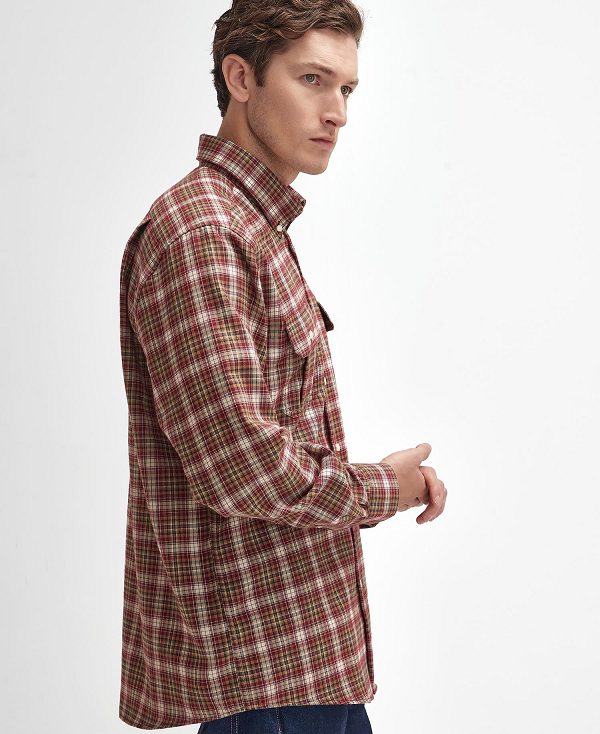 Barbour Penrice Regular Long-sleeved Shirt Rød | BABO87889