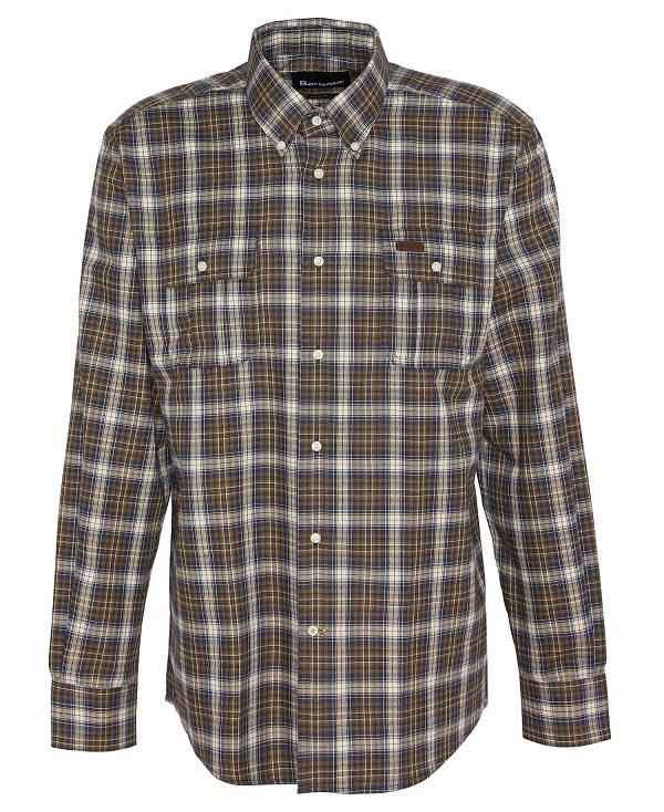 Barbour Penrice Regular Long-sleeved Shirt Mørkeblå | BABO87890