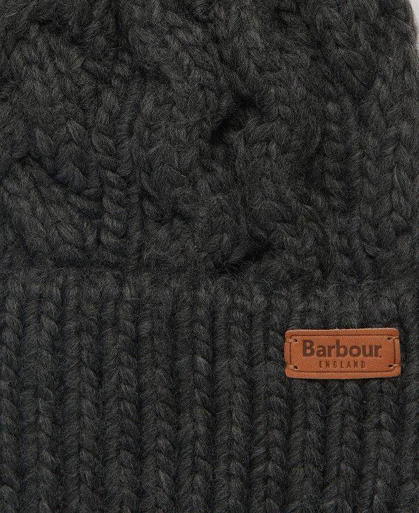 Barbour Penshaw Cable-knit Beanie Mørkeblå | BABO90045