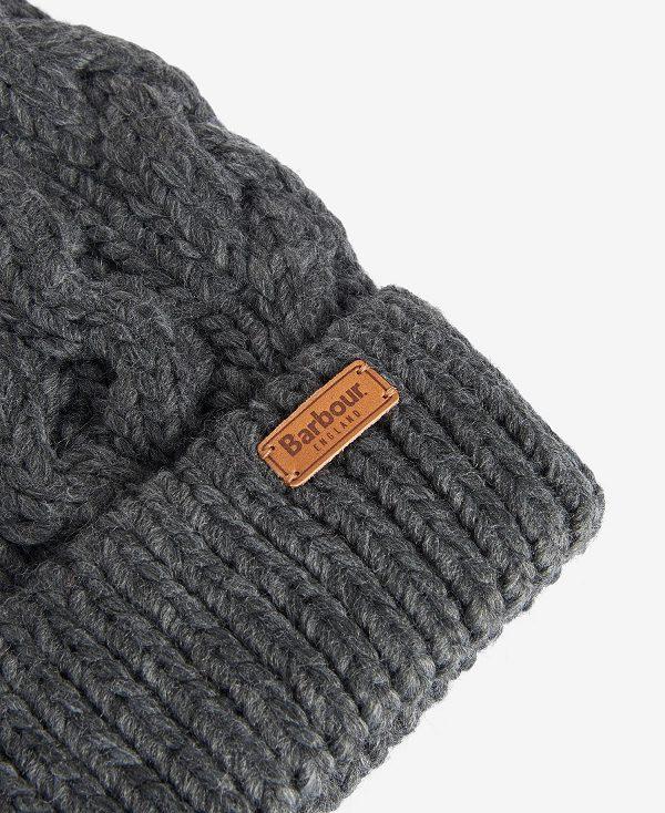 Barbour Penshaw Cable-knit Beanie Mørkeblå | BABO90045