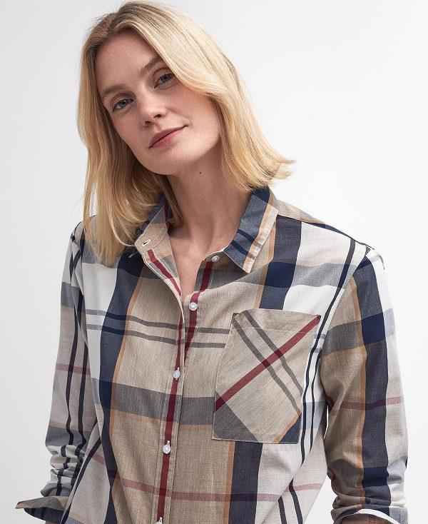 Barbour Perthshire Long-sleeved Shirt Tartan | BABO89516