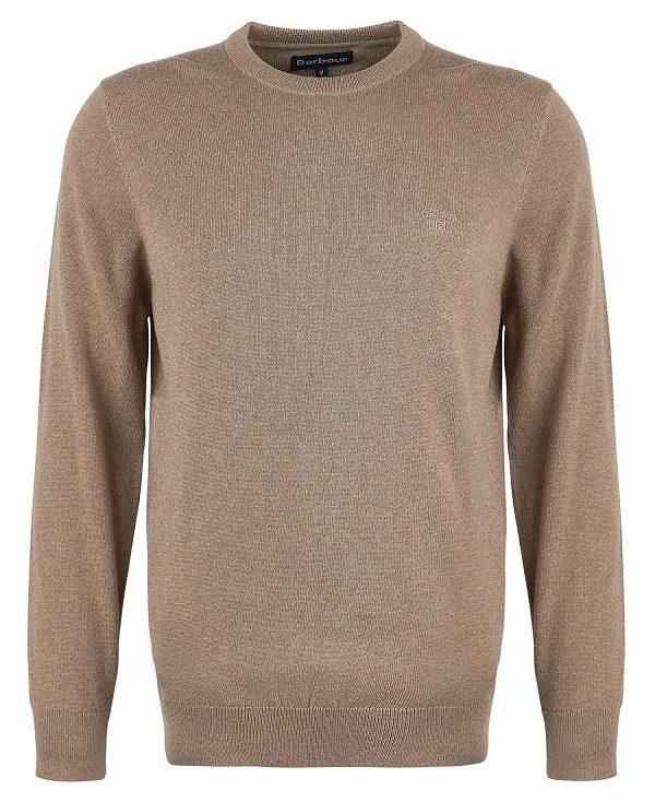 Barbour Pima Cotton Crew Neck Brune | BABO88527