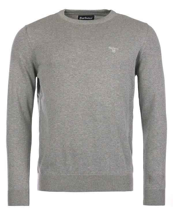 Barbour Pima Cotton Crew Neck Grå | BABO88544