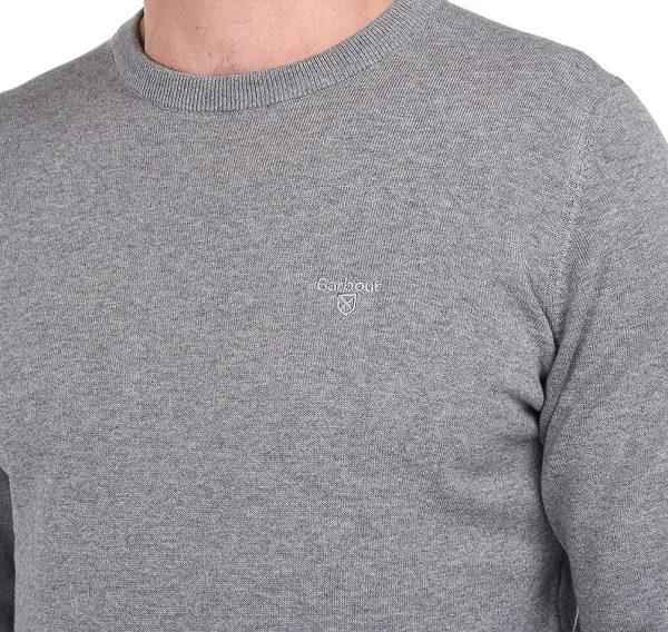 Barbour Pima Cotton Crew Neck Grå | BABO88544