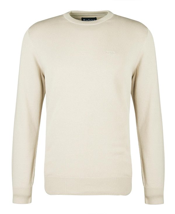 Barbour Pima Cotton Crew Neck Jumper Mørkeblå | BABO88499