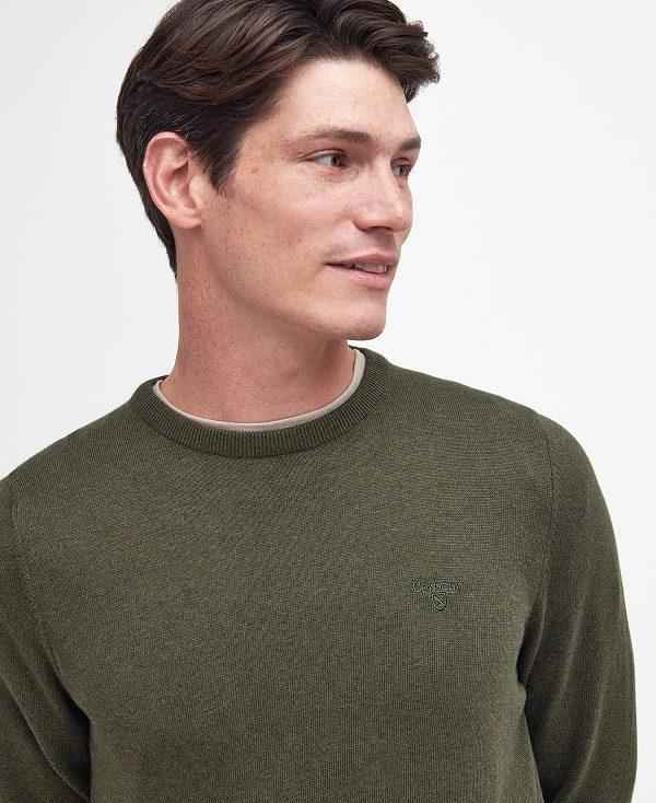 Barbour Pima Cotton Knitted Jumper Grøn | BABO88596