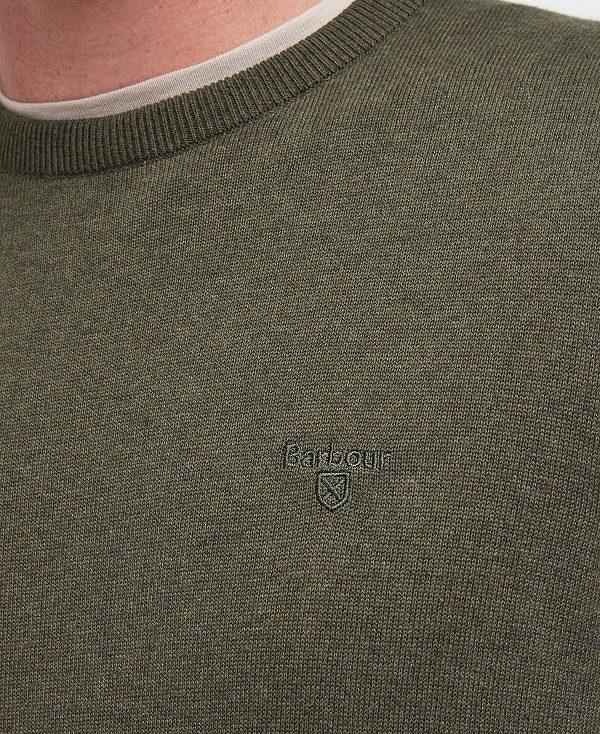 Barbour Pima Cotton Knitted Jumper Grøn | BABO88596