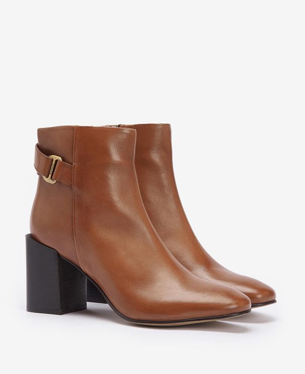 Barbour Piper Heeled Ankle Boots Brune | BABO89884