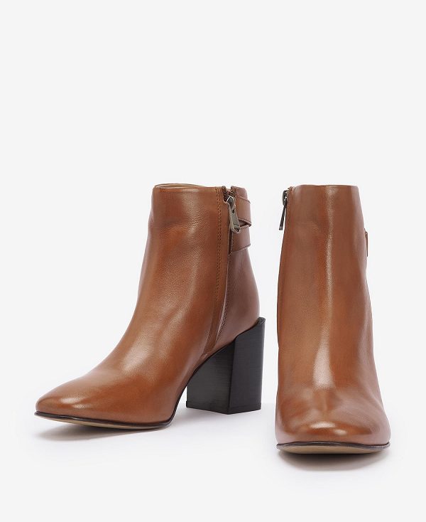 Barbour Piper Heeled Ankle Boots Brune | BABO89884