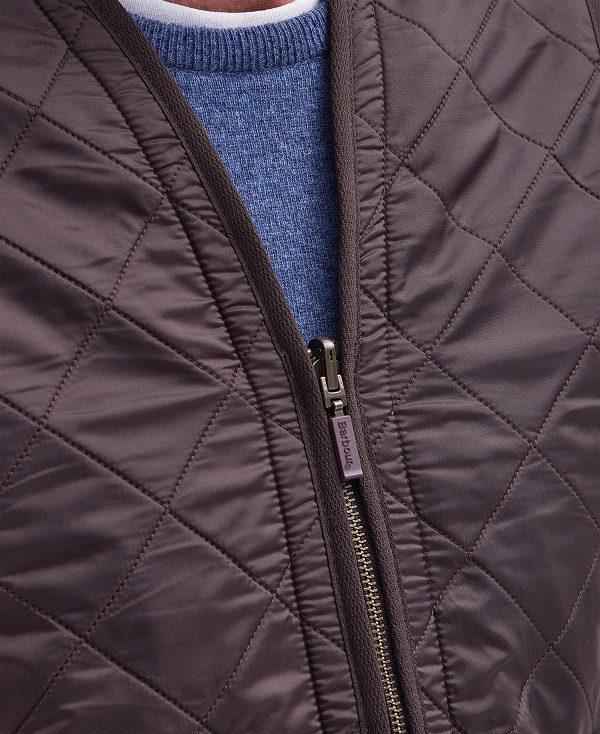 Barbour Polarquilt Zip-in Liner Mørkebrune | BABO87509