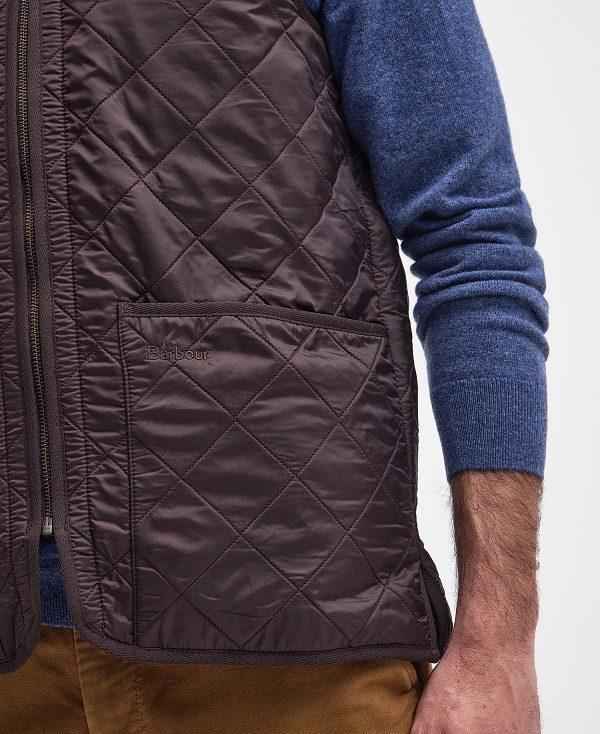 Barbour Polarquilt Zip-in Liner Mørkebrune | BABO87509