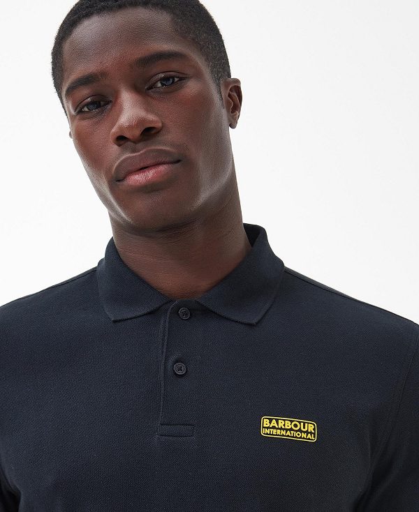 Barbour Polo Shirt Sort | BABO88050