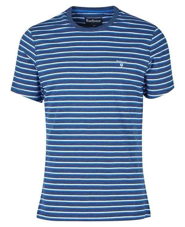 Barbour Ponte Striped T-shirt Grå | BABO88375