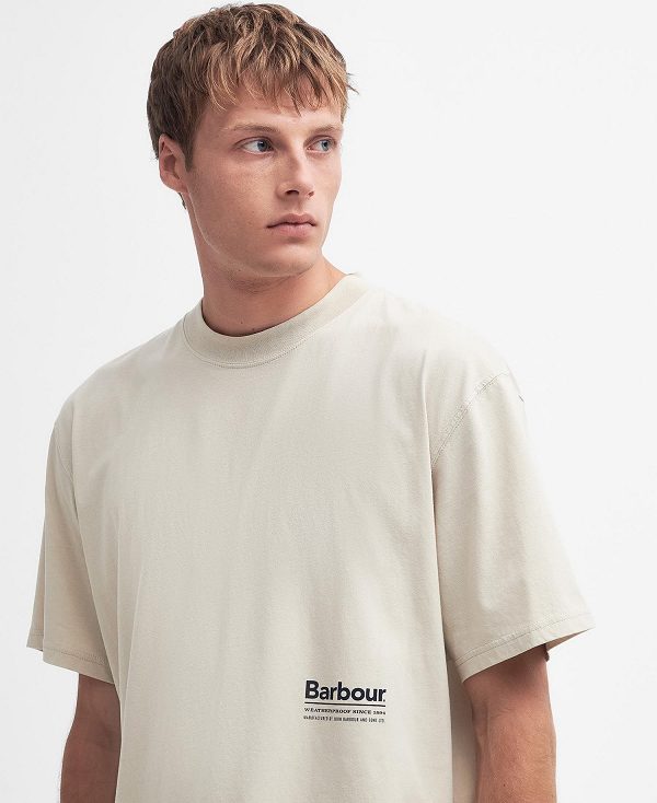 Barbour Portland Oversized T-shirt Hvide | BABO88371