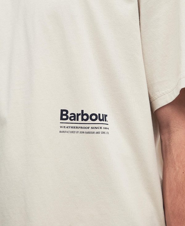 Barbour Portland Oversized T-shirt Hvide | BABO88371