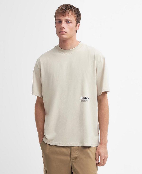 Barbour Portland Oversized T-shirt Hvide | BABO88371