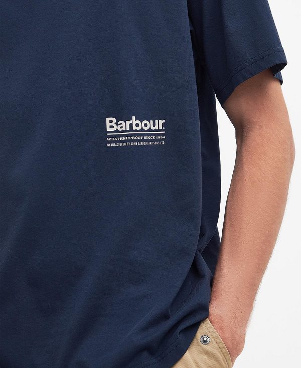 Barbour Portland Oversized T-shirt Mørkeblå | BABO88322