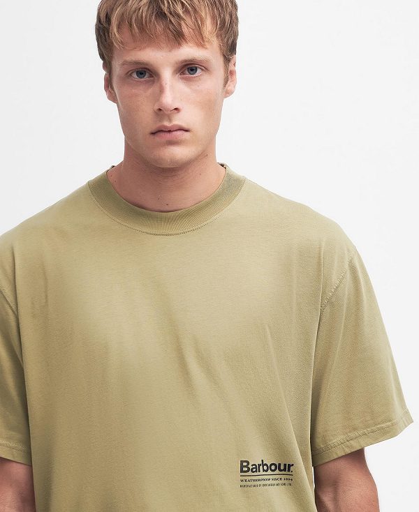 Barbour Portland Oversized T-shirt Olivengrøn | BABO88306