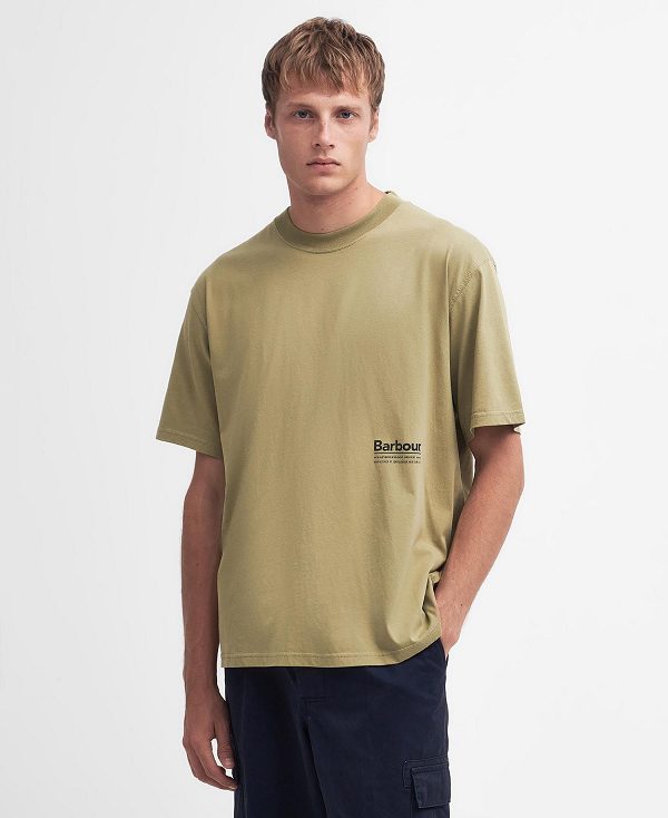 Barbour Portland Oversized T-shirt Olivengrøn | BABO88306