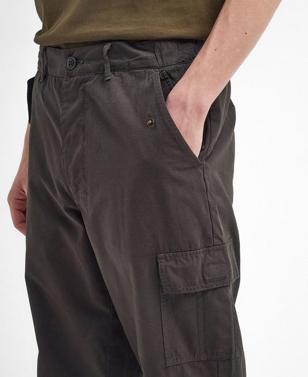 Barbour Portland Ripstop Cargo Trousers Sort | BABO88834