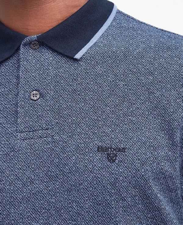 Barbour Powburn Polo Shirt Mørkeblå | BABO88210