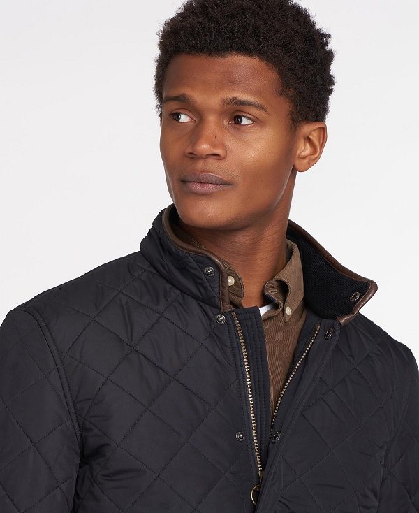 Barbour Powell Quilted Jacket Mørkeblå | BABO87343