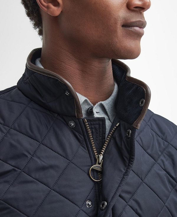 Barbour Powell Quilted Jacket Mørkeblå | BABO87343