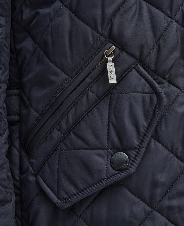 Barbour Powell Quilted Jacket Mørkeblå | BABO87343