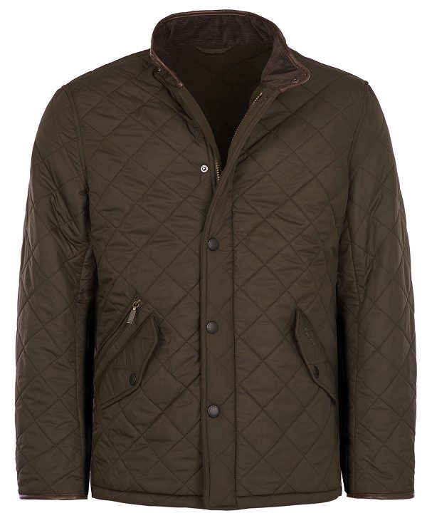 Barbour Powell Quilted Jacket Olivengrøn | BABO87342