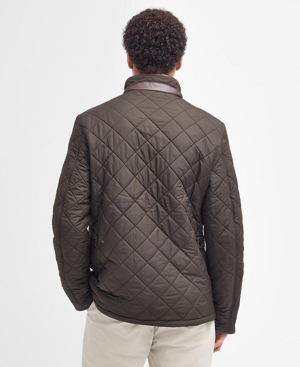 Barbour Powell Quilted Jacket Olivengrøn | BABO87342